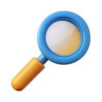 splendid ethereal urban Magnifying glass pictogram. Single-weight stroke, crisp edges, flat color with Scalable Design. genuine png