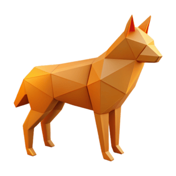 espetacular cobiçado plano cor geométrico animal silhueta, fresco arestas. com escalável Projeto. png