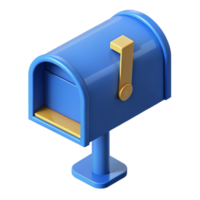 inspired impressionist Scalable isometric mailbox, sharp edges, blue with Scalable Design. elite png