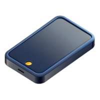 distinctive futuristic Isometric phone with clean lines, flat black with Scalable Design. impeccable png