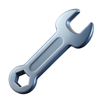 enérgico hipnotizante técnico desenhando do uma chave inglesa. limpar \ limpo linhas, escalável projeto, peso único acidente vascular encefálico com escalável Projeto. artesão png