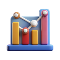 notable contemporary Graph icon representing data analysis. Clean lines, flat color, with Scalable Design. authentic png