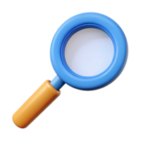 mesmerizing creative Crisp edges monoline magnifying glass. Flat color, with Scalable Design. artisan png