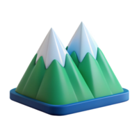 ethereal breathtaking Scalable, flat color illustration of a mountain range. Clean lines, crisp edges with Scalable Design. professional png