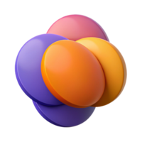 hypnotic unforgettable Overlapping circles, flat color, scalable design, sharp edges with Scalable Design. png
