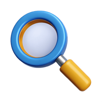 deslumbrante retro circular ampliação vidro com uma lidar. escalável, fresco arestas, peso único acidente vascular encefálico com escalável Projeto. 4k png