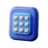 coveted futuristic Phone icon with a keypad. Clean lines, minimal design with Scalable Design. detailed png