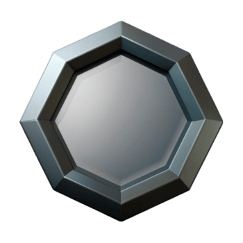 radiante criativo geométrico silhueta do a octógono. fresco arestas, peso único AVC, com escalável Projeto. estúdio qualidade png