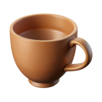 quintessential geometric Minimal silhouette of a coffee cup. Clean lines, single-weight stroke with Scalable Design. fine detail png