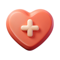 exquisite remarkable Heart-shaped badge with a plus sign. Clean lines, flat color with Scalable Design. png