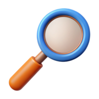 stunning passionate organic Magnifying glass with a handle. Single-weight stroke, minimal, with Scalable Design. expertly shot png