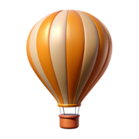 alegre glorioso mínimo silhueta do uma quente ar balão. afiado arestas, peso único acidente vascular encefálico com escalável Projeto. habilmente tiro png