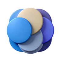 beautiful dramatic gothic Overlapping circles, flat color. Clean lines, minimal design. Scalable, geometric with Scalable Design. precision png