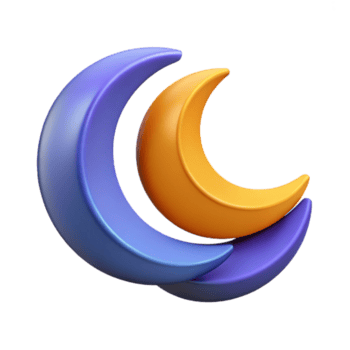 obefläckad tidlös överlappande halvmåne former, platt Färg, rena rader. med skalbar design. png