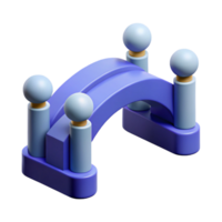 pristine contemporary Geometric representation of a bridge. Single-weight stroke, minimal with Scalable Design. ultra HD png