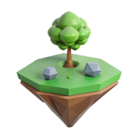 striking nordic Isometric floating island with single tree. Scalable, minimal design with Scalable Design. luxury png