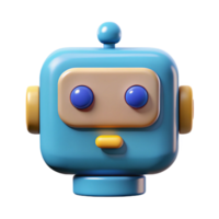 dramatic tranquil industrial Geometric square robot with rounded corners. Minimal, flat color, single-weight stroke with Scalable Design. premium png