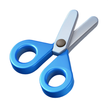 mesmerizing industrial Isometric scissors open. Clean lines, flat color with Scalable Design. flawless png