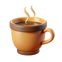 spectacular dramatic rustic Flat color coffee cup icon with steam. Clean lines, crisp edges. with Scalable Design. ultra HD png