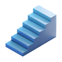 gorgeous remarkable Isometric view of a staircase. Minimal design, crisp edges, flat color with Scalable Design. png