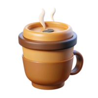 radiant distinguished Flat color coffee cup icon with steam. Clean lines, crisp edges. with Scalable Design. png