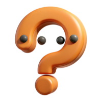 coveted coastal Question mark character with a curious expression. Clean lines, minimal, single-weight stroke with Scalable Design. museum quality png