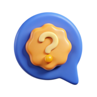 distinctive minimalist Speech bubble badge with a question mark. Scalable, crisp edges, minimal with Scalable Design. authentic png