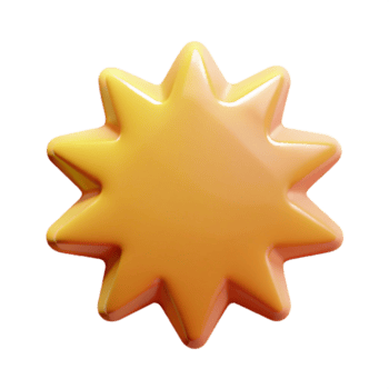 elegante criativo rebentar crachá com oito pontos. plano cor, peso único AVC, simétrico com escalável Projeto. Prêmio png