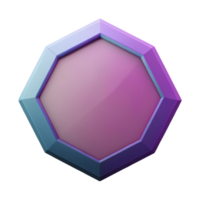 distinguished vintage Octagon shape, geometric, flat color, crisp edges with Scalable Design. masterfully captured png