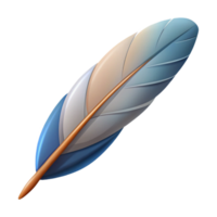 glorious urban Minimal feather with crisp edges and single-weight stroke. Flat color with Scalable Design. detailed png