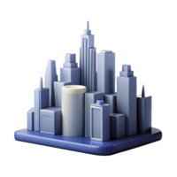 unforgettable creative Minimalist cityscape silhouette. Clean lines, single-weight stroke. with Scalable Design. detailed png