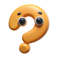 playful majestic Question mark character with a curious expression. Scalable, minimal, symmetrical design with Scalable Design. luxury png