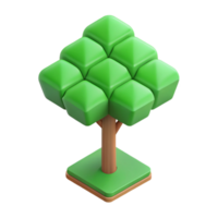 passionate fascinating Isometric tree, symmetrical, clean lines, with Scalable Design. studio quality png