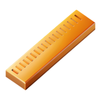 immaculate surreal Isometric ruler with markings. Crisp edges, single-weight stroke with Scalable Design. refined png