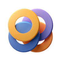 mesmerizing mysterious tropical Crescent moon badge with a dot. Flat color, clean lines, symmetrical with Scalable Design. professional png