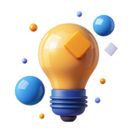 captivating unparalleled Flat color illustration of a lightbulb. Clean lines, scalable, geometric with Scalable Design. png