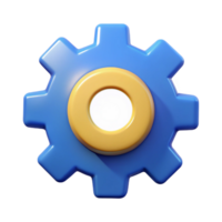enchanting tropical Gear badge with six cogs. Symmetrical, single-weight stroke, flat color with Scalable Design. refined png