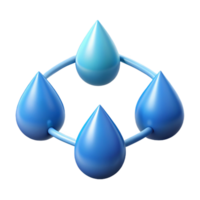 mysterious beautiful Series of connected teardrops, single-weight stroke, flat color. with Scalable Design. detailed png