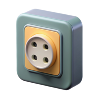 calm elegant Technical drawing of a wall outlet. Clean lines, flat color with Scalable Design. ultra HD png