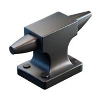 gorgeous urban Minimal isometric anvil, single-weight stroke, black with Scalable Design. professional png