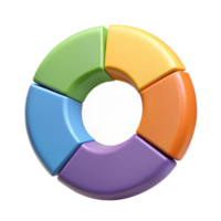 remarkable baroque Circular infographic with five segments, different flat colors. Clean lines, minimal design with Scalable Design. exclusive png