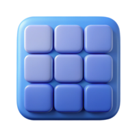 spectacular intense geometric Grid of squares with rounded corners. Crisp edges, minimal, with Scalable Design. 8K png