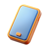 beautiful nostalgic geometric Mobile phone icon representing communication. Minimal design, flat color, single-weight stroke with Scalable Design. exclusive png