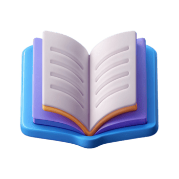 dynamisk överdådig öppen bok ikon symboliserar utbildning eller inlärning. rena rader, platt Färg, med skalbar design. knaprig png