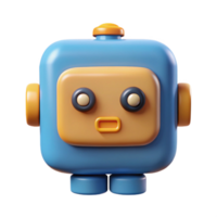dramatic mid-century Geometric square robot with rounded corners. Minimal, flat color, single-weight stroke with Scalable Design. artisan png