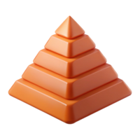extraordinary melancholic tropical Clean lines forming a pyramid, flat color, with Scalable Design. precision png