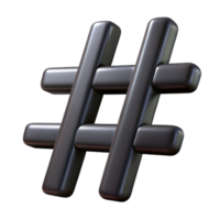 signature nordic Flat black hashtag symbol. Crisp edges, clean lines with Scalable Design. ultra HD png