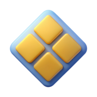 hypnotic minimalist Minimalist logo with four squares arranged in a grid. Crisp edges, flat color, clean lines with Scalable Design. detailed png