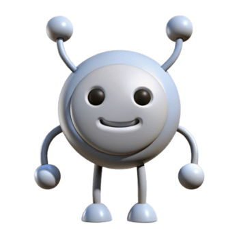 hipnótico melancólico clássico semicircular personagem com três antenas. limpar \ limpo linhas, escalável, mínimo com escalável Projeto. elite png