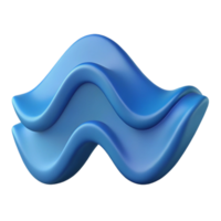 signature futuristic Wave pattern with crisp edges. Single-weight stroke, flat color. Scalable, minimal with Scalable Design. high quality png